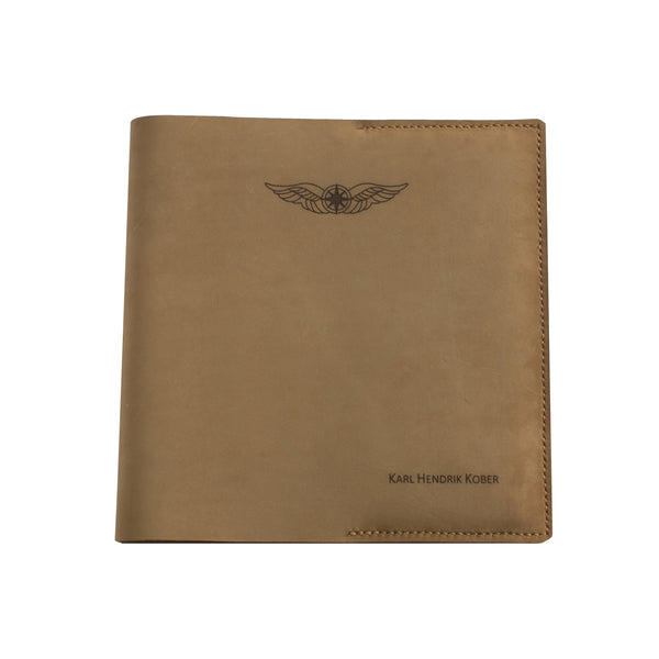 Sparrowhawk's Famous Nubuck Pilot's logbook cover