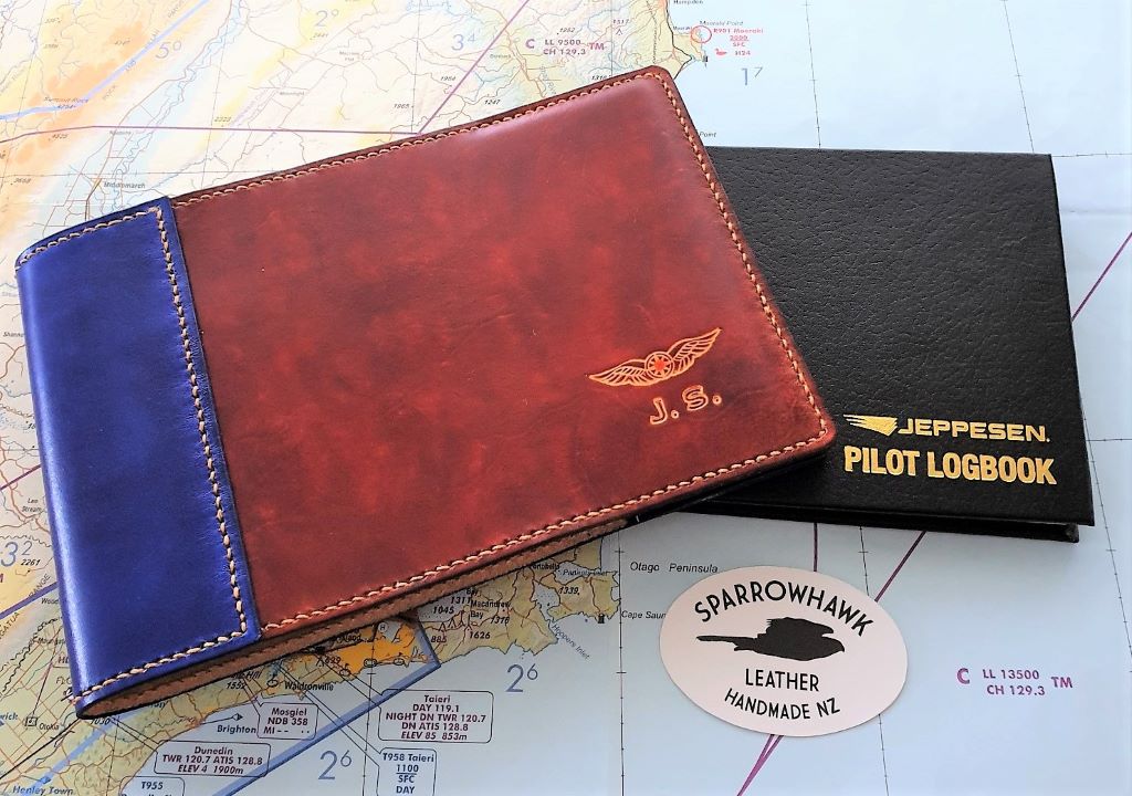 FAA (US) Pilots Leather Logbook Covers and License Wallets Handmade