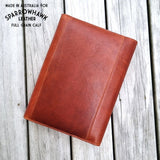 Hawk full grain leather notebook cover for Molekine 100% leather made in Australia for Sparrowhawk Leather