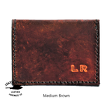 Anniversary Cross Card Wallet - Hand Finished - Embossed Initials & Date