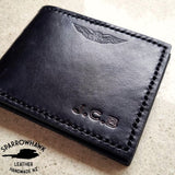 Pilots Slimline Billfold Wallet (display) - Embossed Initials & Wings