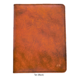 A4 Portfolio - Hand Finished Leather - Black Interior - Embossed Initials