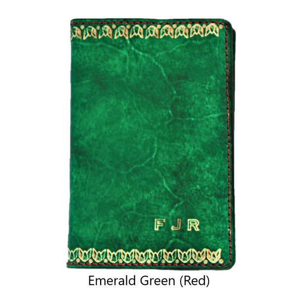 Moleskine Pocket Notebook Cover - Art Deco Tulip - Embossed Initials
