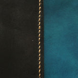 Pilot Logbook Cover - wrap closure, 2 colour outside / inside, embossed initials