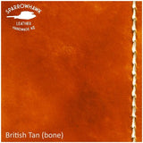 Slimline Billfold Wallet (display) - Tan Interior - Embossed Initials