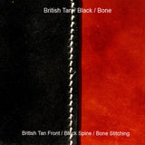 NZCAA Pilot Logbook Cover - 2 colour spine / front, wings / initials plate