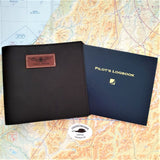 CASA (Australia) Logbook & Licence Folder Cover COMBO - Black Aniline Leather