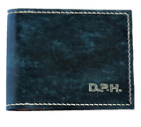 Slimline Billfold Wallet (no display) - Tan Interior - Embossed Initials