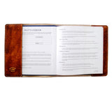 Pilot Logbook Cover - book closure, 1 colour, laser engraved wings & name