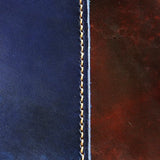 Pilot Logbook Cover - wrap closure, 2 colour outside / inside, embossed initials