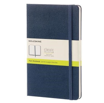 Dedicated journal writers recommend the Moleskine Large Hard Cover notebook (they prefer Sapphire Blue (pictured) or Scarlet Red). Sparrowhawk Leather stocks Moleskine and handmakes monogrammed  leather journal covers, in a range of hand dyed colours. 