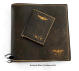 NZCAA Logbook & Licence / Medical Certificate Wallet Combo - Hand Finished Leather
