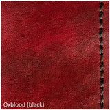 A4 Portfolio - Hand Finished Leather - Black Interior - Embossed Initials