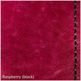 A4 Portfolio - Hand Finished Leather - Black Interior - Black Brass Nameplate