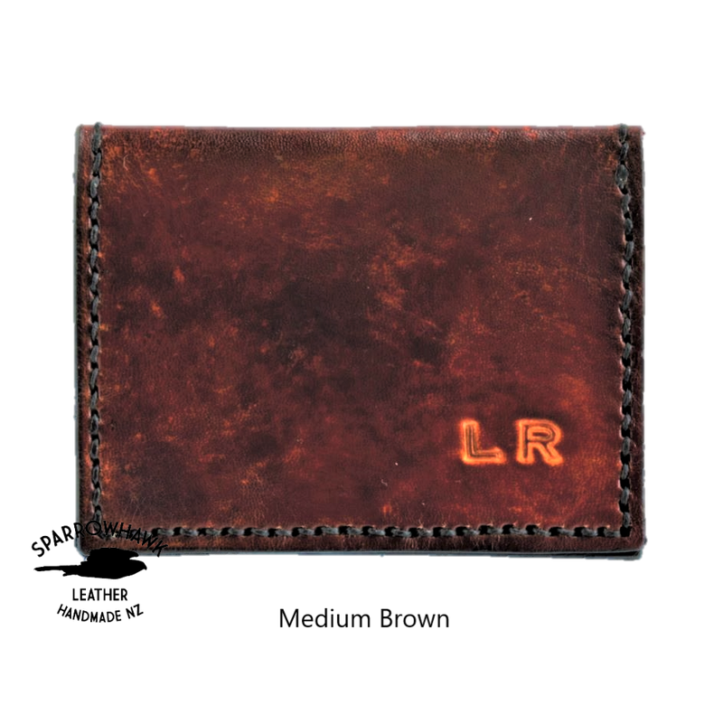 Anniversary Cross Card Wallet - Hand Finished - Embossed Initials & Date