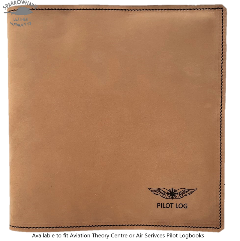 CASA (Australia) Pilot Logbook Cover (ATC or AirServices) - Nubuck Leather - Pilot Log