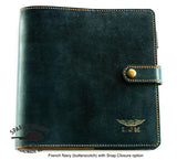 NZCAA Pilot Logbook Cover - embossed small wings & initials