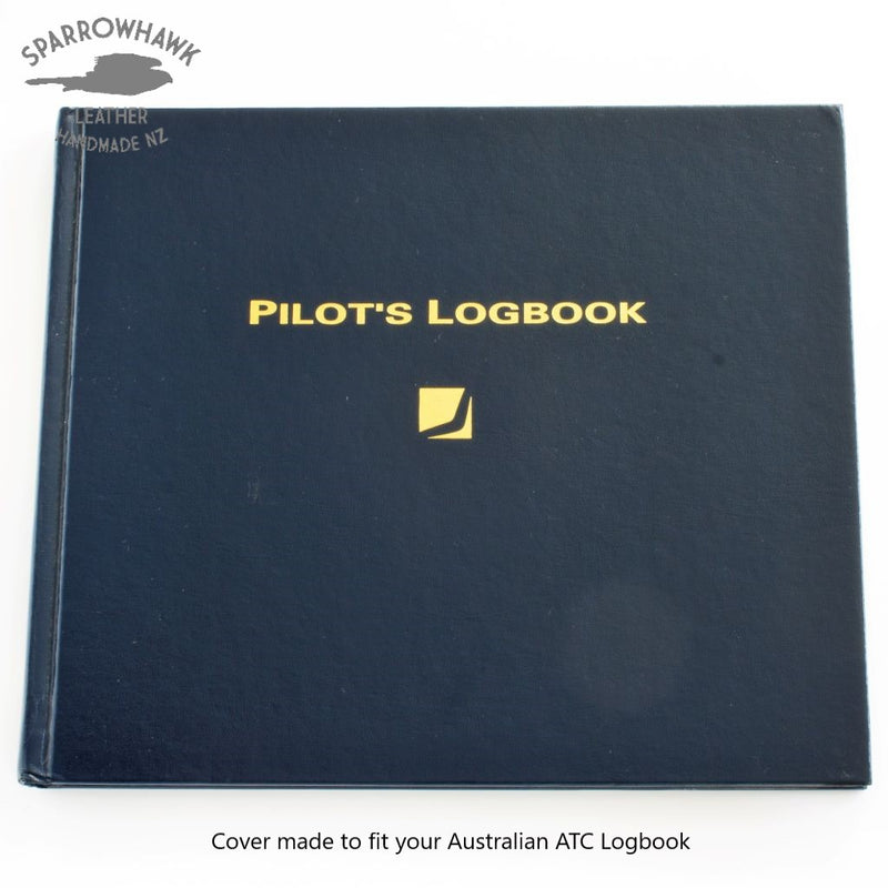 CASA (Australia) Pilot Logbook Cover - 2 colour spine / front, wings / initials plate
