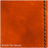 A4 Portfolio - Hand Finished Leather - Black Interior - Embossed Initials