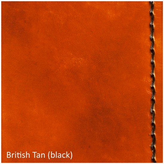 A4 Portfolio - Hand Finished Leather - Black Interior - Embossed Initials
