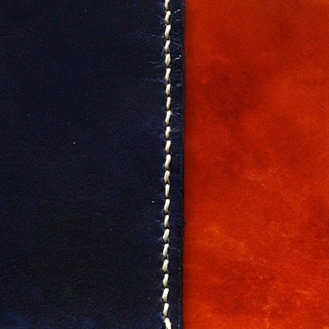 CASA (Australia) Pilot Logbook Cover - wrap closure, 2 colour outside / inside, embossed initials