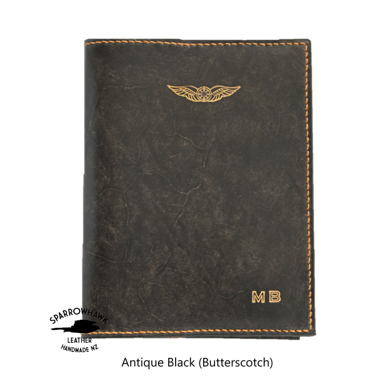 Dual CASA & NZCAA Pilot Licence Holder - Hand Finished Leather - 1 Colour