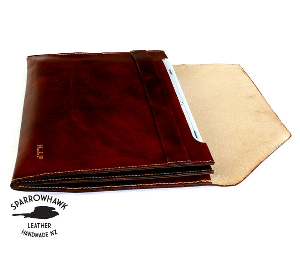 Document Folio (double expanding side gusset) - Embossed Initials