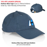 Front & Back Lightweight Embroidered Cap - 12 Colour Options - 100% Breathable Cotton