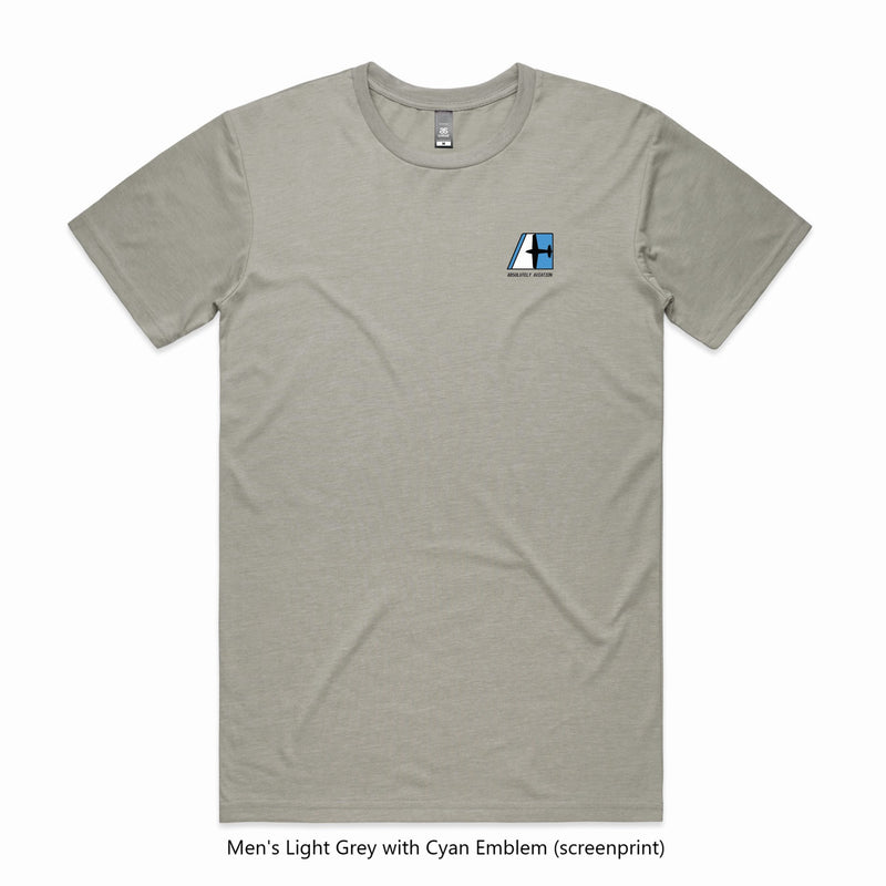 Light Grey Pilots tshirt by Absolutely Aviation Flight Apparel