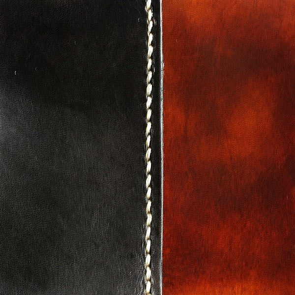 NZCAA Pilot Logbook Cover - book closure, 2 colour spine / front, carved wings /embossed initials