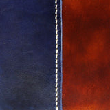 CASA (Australia) Pilot Logbook Cover - wrap closure, 2 colour outside / inside, carved wings /embossed initials