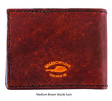 Slimline Billfold Wallet (display) - Black Interior - Embossed Initials