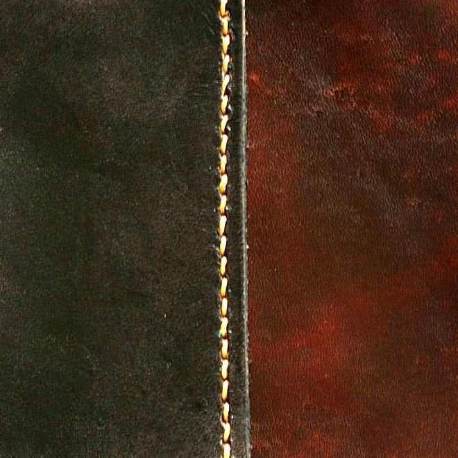 NZCAA Pilot Logbook Cover - book closure, 2 colour spine / front, carved wings /embossed initials