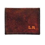 Urban Cross Card Wallet - Hand Finished - Embossed Initials