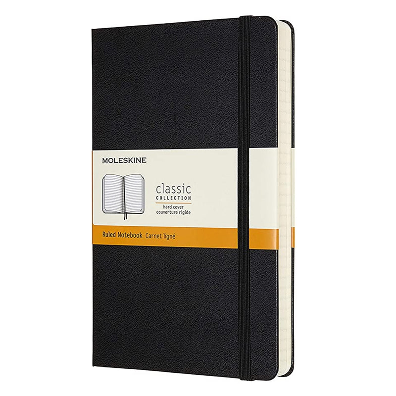 Moleskine Large (A5) Classic Notebook Ruled (13 cm x 21 cm) Red, Blue or Black