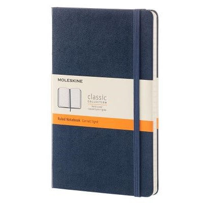 Moleskine Pocket Hard Cover Notebook Ruled (9 cm x 14 cm) Red or Blue