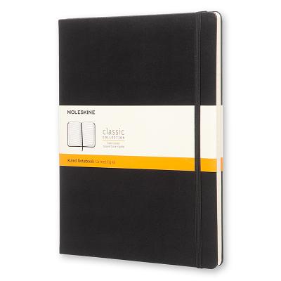 Moleskine XL Classic Notebook Ruled (19 cm x 25 cm) Blue or Black