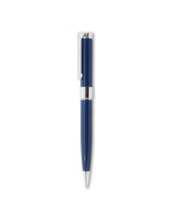 Give a Blue & Chrome Noblesse Pierre Cardin pen gift with Sparrowhawk Leather handmade NZ diary cover