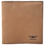 NZCAA Pilot Logbook Cover - mocha nubuck - laser engraved Pilot Log (no name)