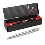 Montford Black & Gold Ball Pen by Pierre Cardin in Presentation Box