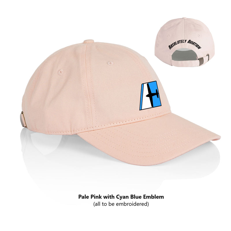 Pale pink cap Absolutely Avation lightweight pilot