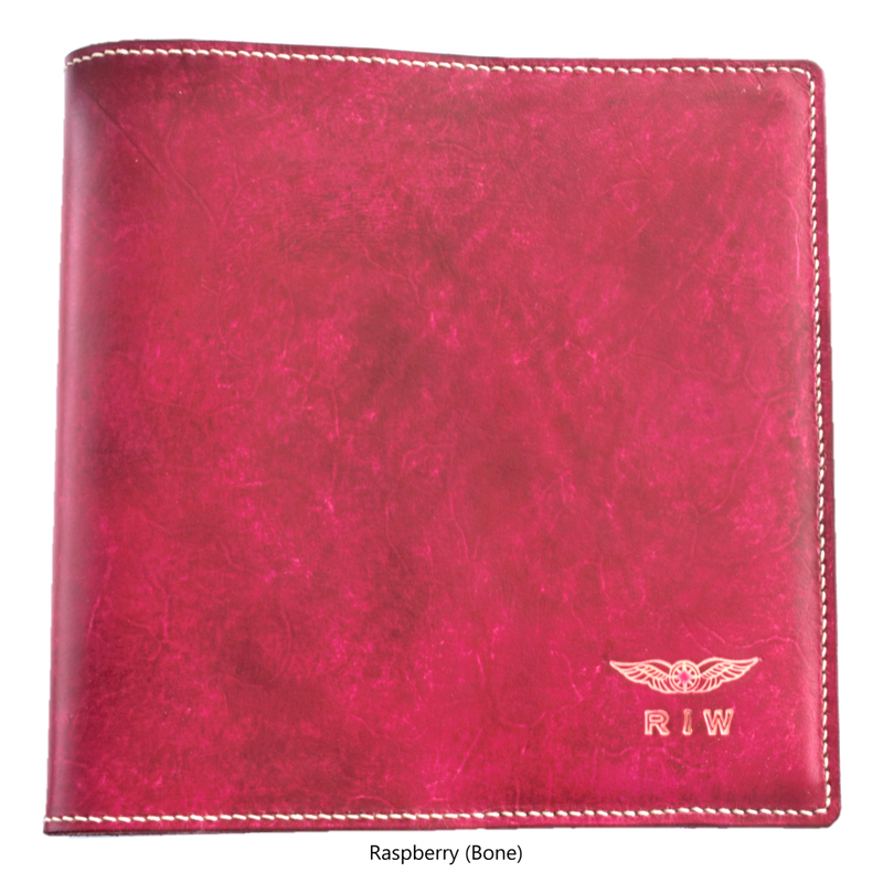 CASA (Australia) Pilot Logbook Cover - embossed small wings & initials