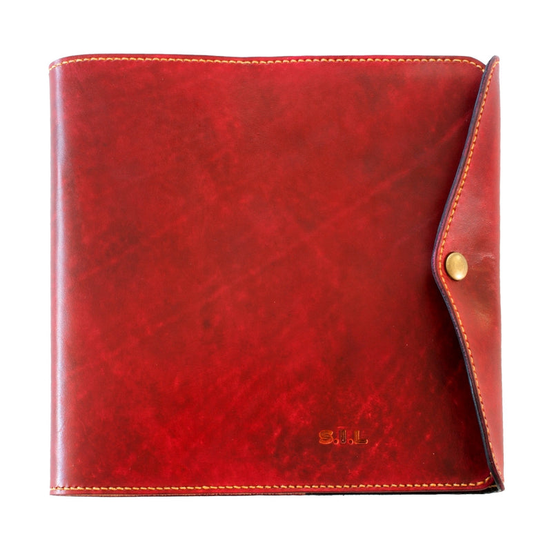 NZCAA Pilot Logbook Cover - wrap closure, 2 colour outside / inside, embossed initials