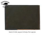 FAA (US) Pilot Logbook Cover COM - 2 colour spine / front, wings / initials plate