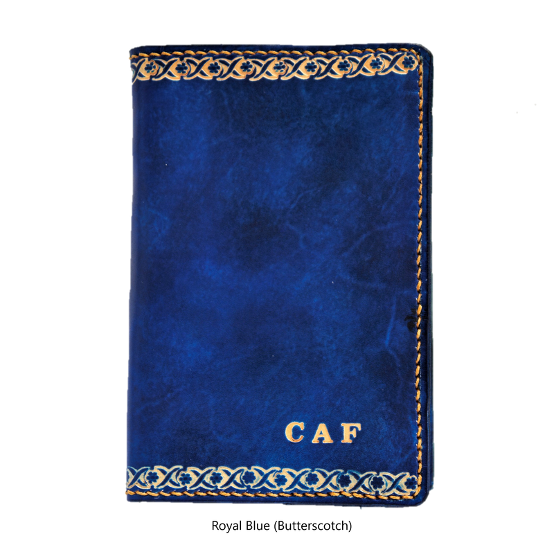 Moleskine Pocket Notebook Cover - Rambling Rose - Embossed Initials