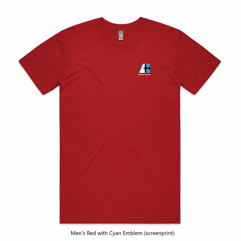 Mens Essential Sports Tee - Red & Greens - 4 Colour Options- 100% Fine Cotton Quality - All Sizes