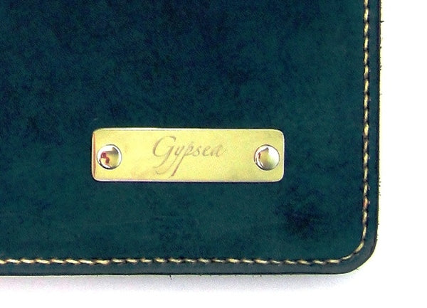 Diary / Journal / Book Cover - 1 Colour - Stainless Steel Nameplate