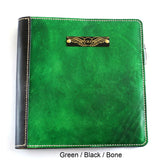 NZCAA Pilot Logbook Cover - 2 colour spine / front, wings / initials plate