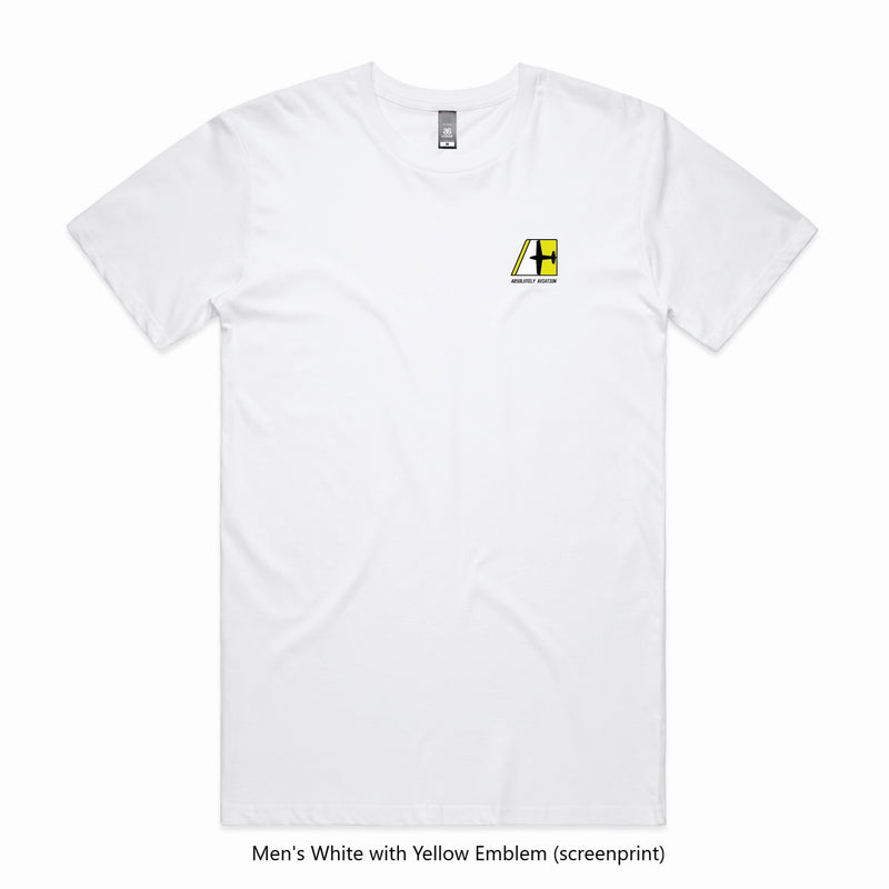 Pilots white casual tshirt by Absolutely Aviation