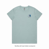Womens Essential Sports Tee - Just the Blues - 3 Blue Colour Options - 100% Fine Cotton Quality - All Sizes